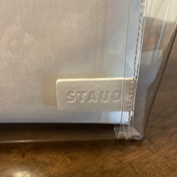 STAUD Shirley Transparent Handbag- White - Picture 5 of 8